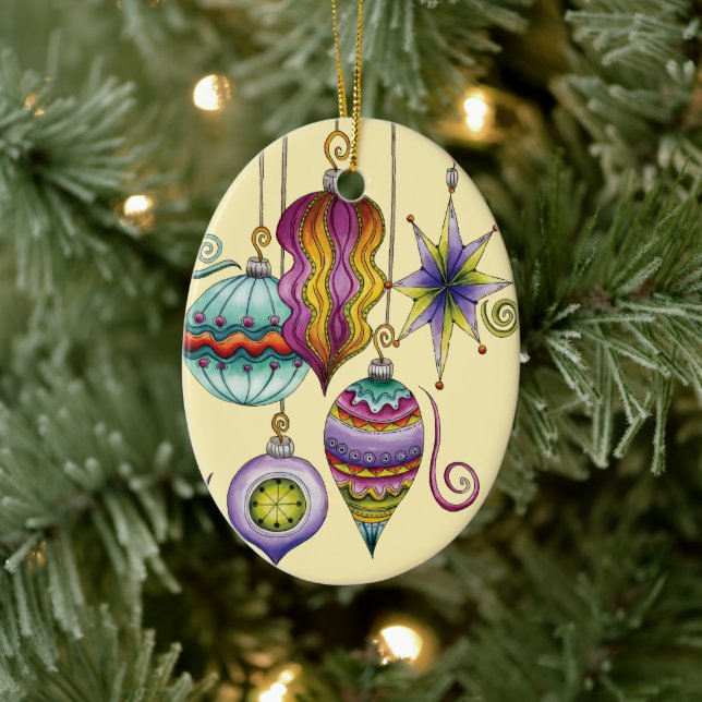 Navidades íntimos, adornos de vidrio elegante y br (Árbol)