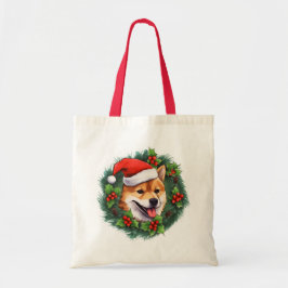 Navidades Inu de Shiba escribieron una bolsa