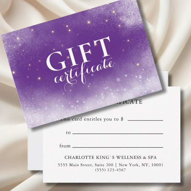 NAVIDADES, INVIERNO, CERTIFICADO DE REGALO DE NEGO (CHRISTMAS, WINTER, BUSINESS GIFT CERTIFICATE
)