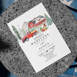 Navidades Invierno Volante de Boda de Nieve en el 