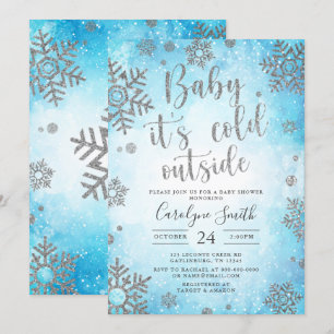 Navidades Invitación a la ducha para bebés