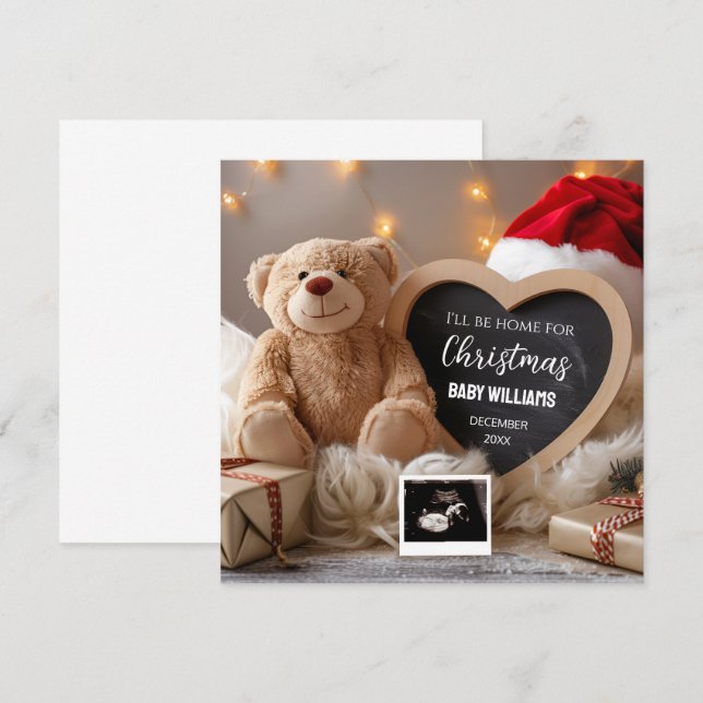 Navidades Invitación de bebés Medios sociales (Anverso / Reverso)