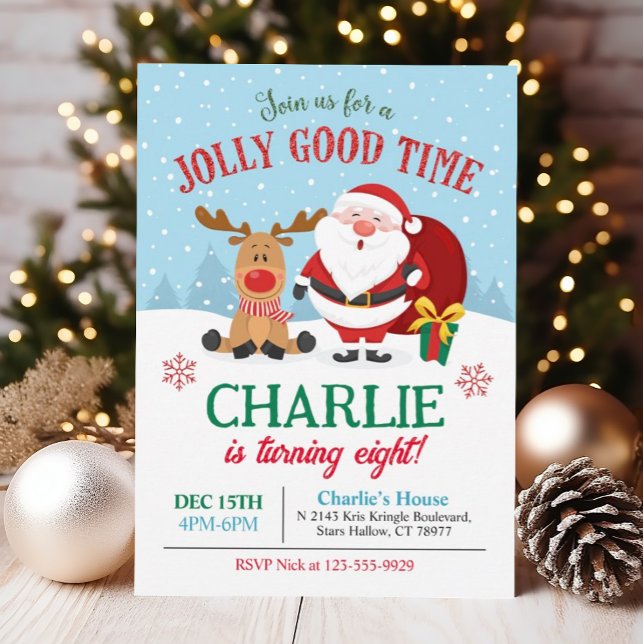 Navidades Invitación de cumpleaños niños (Subido por el creador)