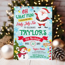 Navidades Invitación de cumpleaños niños