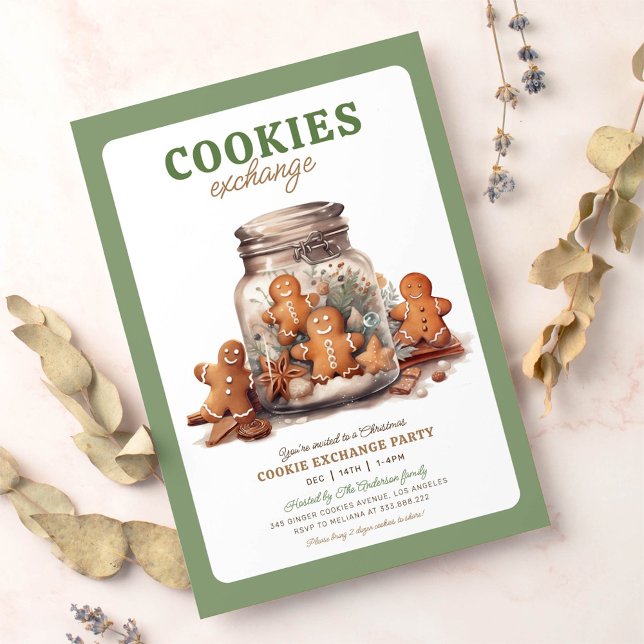 Navidades invitación de intercambio de cookies Fie (Subido por el creador)