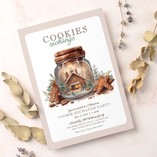Navidades invitación de intercambio de cookies Fie (Subido por el creador)