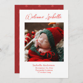 Navidades Invitación del bebé