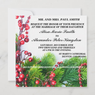 Navidades Invitaciones a Bodas de Invierno Invitac
