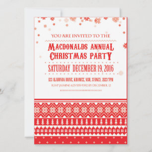 Navidades Invitaciones de vacaciones nórdicas esca