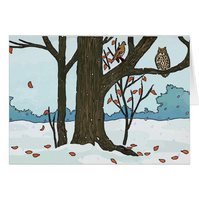 Navidades japoneses nevan aves (Anverso (Horizontal))