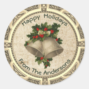 Navidades Jingle Bells Pegatina redondo clásico