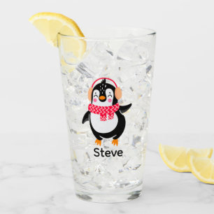 Navidades Jolly Penguin en una bufanda con bocanad