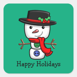 Navidades Jolly Snowman Pegatinas