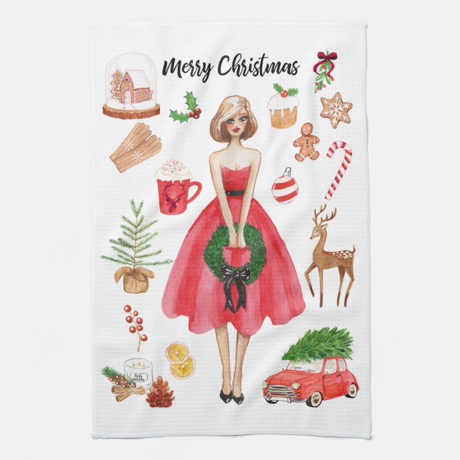 Navidades Joy Kitchel Toalla (Vertical)