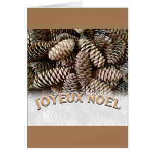 Navidades Joyeux Noel Holiday Pine Cone