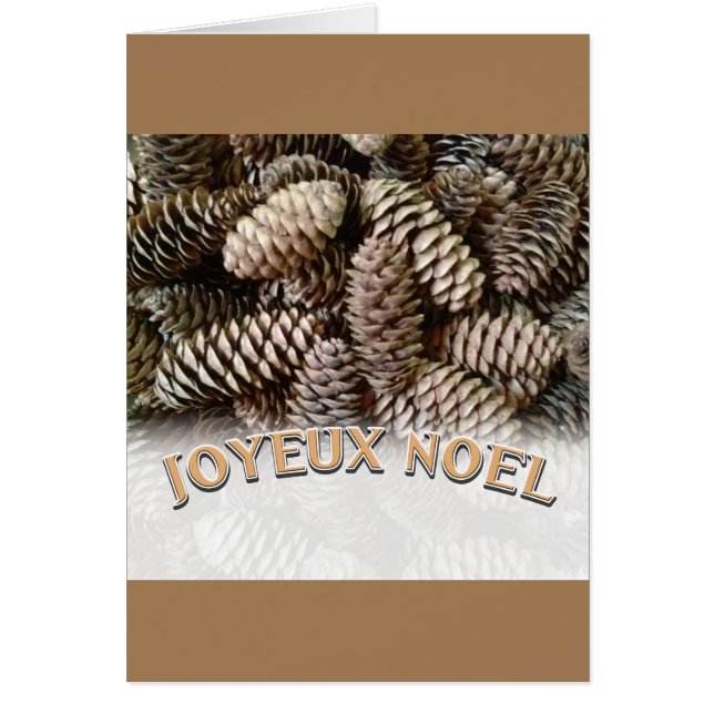Navidades Joyeux Noel Holiday Pine Cone (Frente)
