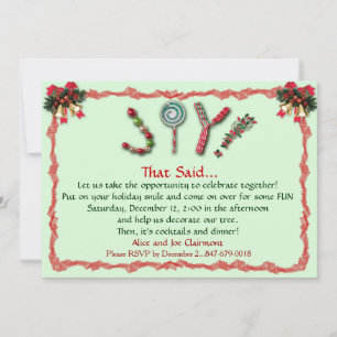 Navidades JUEGAN invitación