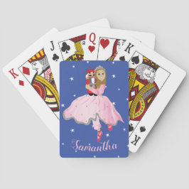Navidades Jugando Cartas Nutcracker Lt Brwn Hair