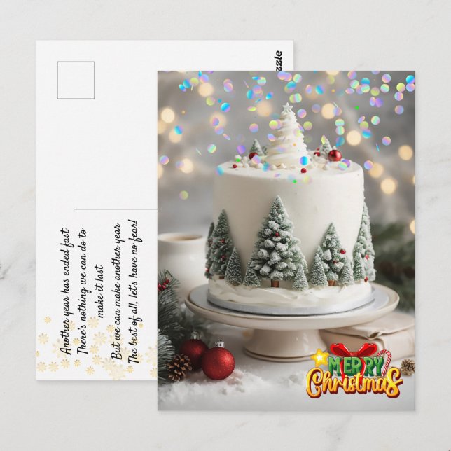 Navidades juguetes. Postal de navidades (Anverso / Reverso)