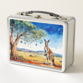 Navidades Kangaroo bajo árboles de goma