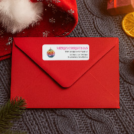 Navidades Kitsch Disco Ball | Etiqueta de vacacion