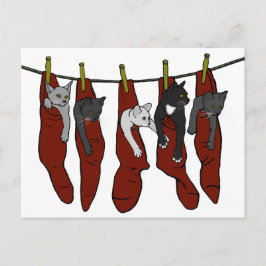 Navidades Kittens | Postal Chatons de Nöel