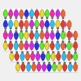 Navidades Lámparas Patrón Hojas de papel de ajuste