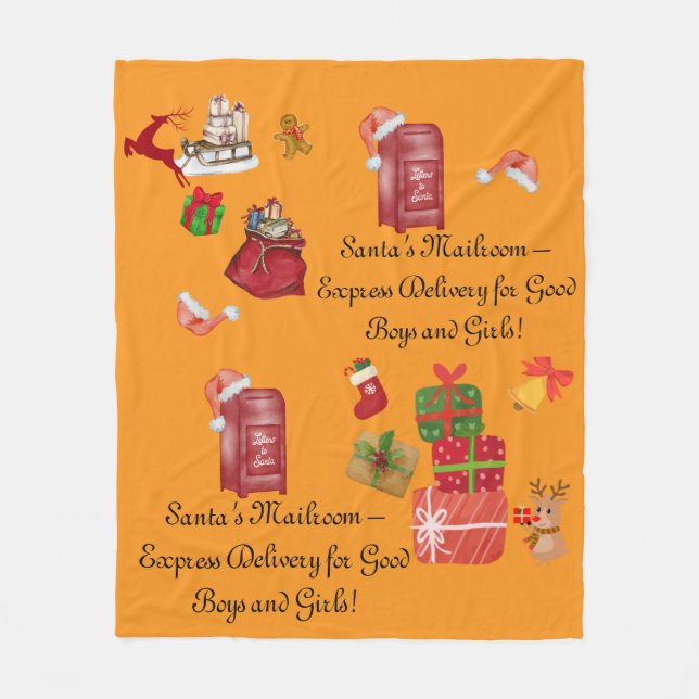 Navidades lanzan manta para niños regalos gracioso (Anverso)