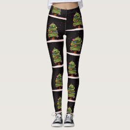 Navidades Leggings con árboles de Navidad