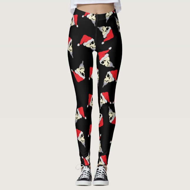 Navidades Leggings Con Calaveras En Sta.  (Anverso)