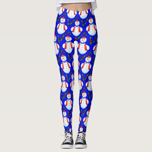 navidades leggings de muñecos de nieve (Anverso)