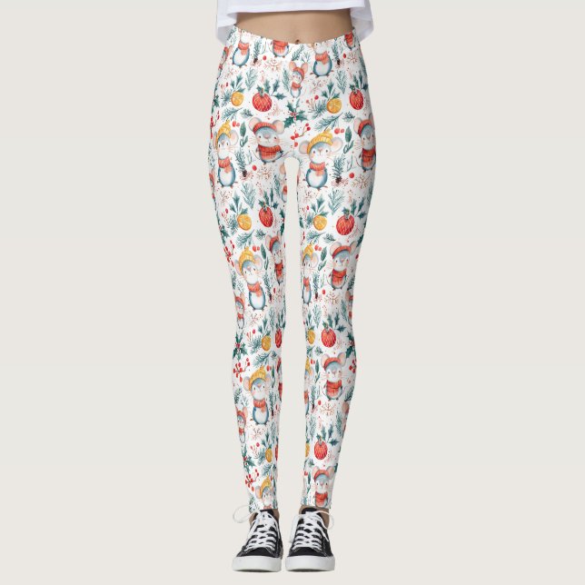 Navidades Leggings de ratones (Anverso)