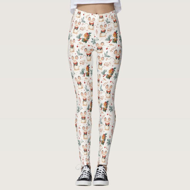 Navidades Leggings de ratones (Anverso)