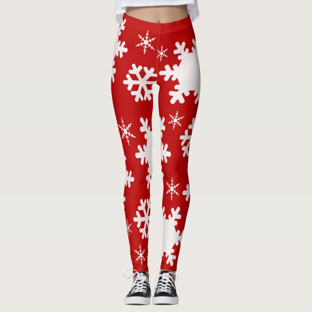 ¡navidades Leggings De Snowflake! (Anverso)
