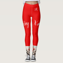 Navidades leggings High Waisted Capris, deportes
