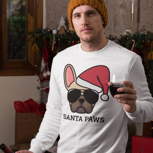 Navidades levanta sudadera de Bulldog francés