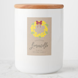 Navidades limoncello wreath, etiqueta