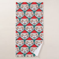 Navidades lindo santa claus sonrisa cara palmadita