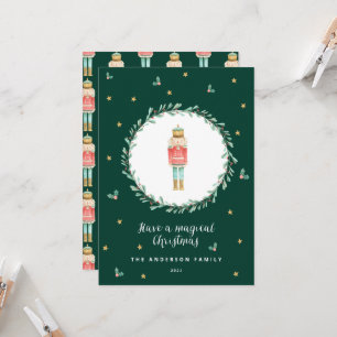 Navidades lindos botánicos de la acuarela de nutcr