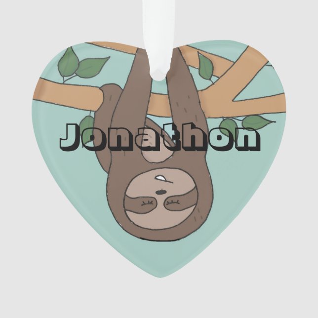 Navidades lindos eslovacos Niños Nombre Decoración (Anverso)