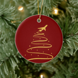 Navidades listos para el ornamento de despegue