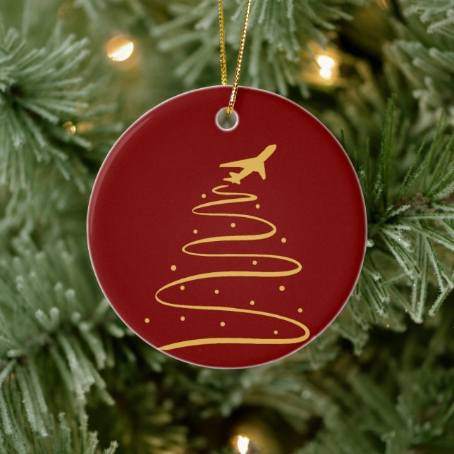 Navidades listos para el ornamento de despegue (Árbol)