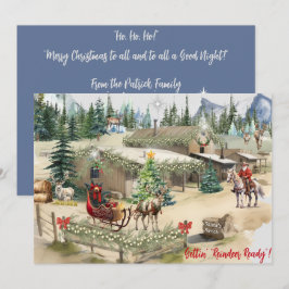Navidades "listos para renos" de Cowboy Santa Gett