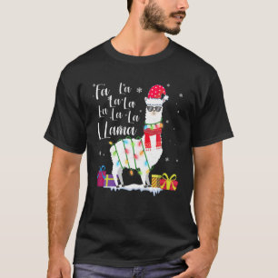 Navidades Llama Sweater Fa La Lama Funny X-Mas