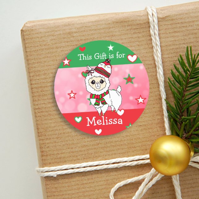 Navidades llaman etiqueta de regalo (Subido por el creador)