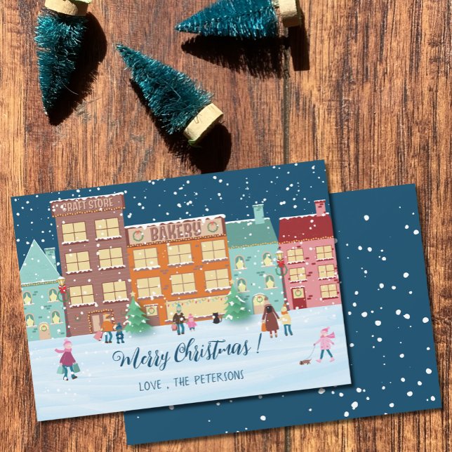 Navidades llegan con tarjeta de vacaciones plana e (Subido por el creador)