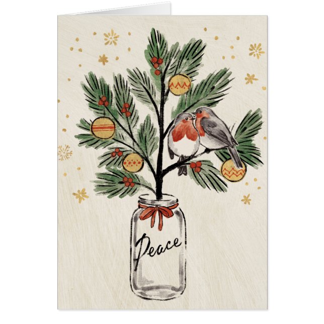 Navidades Lovebirds Paz (Frente)