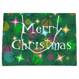 Navidades Luces Bolsa de regalo de texto grande