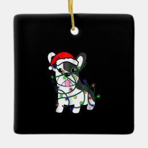 navidades luces decoración bulldog francés diverti