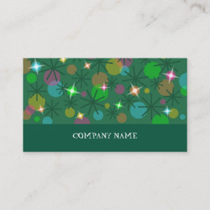 Navidades Luces tarjeta de negocios banda verde